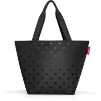 Reisenthel Sac Shopper M, Sac à main, Noir, Polyester, Motif, 15 l, 510 mm