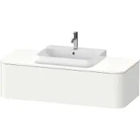 Duravit Happy D.2 Plus Meuble sous-lavabo sur console suspendu, 1300x550 mm, 1 tiroir, pour vasque à poser Position centrale, HP4942M3636