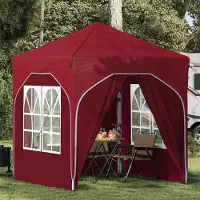 Prolenta Maison Exclusive - Tente événementielle temporaire, dimensions 192 x 192 x 245 cm, couleur bordeaux