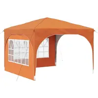 Syfax Tente de fête pop-up 290 x 290 x 245 cm Orange