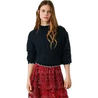 Pepe Jeans pour femme. PL7000016 Pull Charil marine (S), Casuel, Acrylique