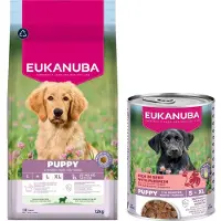 Eukanuba Puppy Large à l'agneau & riz pour chien