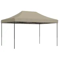 vidaXL Tente de réception pliable Pop-Up Taupe 440x292x315 cm