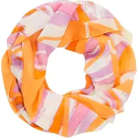 Comma Écharpe tube beige / violet / orange
