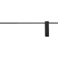 Nowodvorski Lighting Applique murale LED MOTIVE noire 11 W, blanc neutre, 410 lm, métal, dim. : 18 x 80 x 5 cm, IP20,