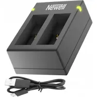 Newell Batterie SDC-USB AHDBT-901 Dual Channel Charger pour GoPro HERO 9 Black (Chargeur de batterie d'appareil photo), Alimentation pour appareil photo, Noir