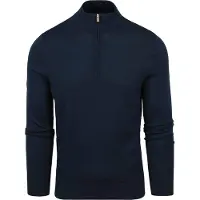 Suitable Merino Half Zip Sweater Marine Bleu foncé Bleu taille S