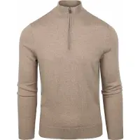 Suitable Merino Half Zip Sweater Beige