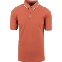 Suitable Respect Polo Tip Ferry Terracotta Rouge Orange taille M