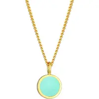 Elli Chaîne turquoise / or