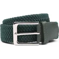 Suitable Ceinture tissée Vert Foncé