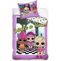 Carbotex Coton 140x200 LOL SURPRISE poupées violet C24