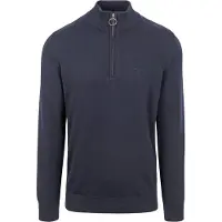 Barbour Pull-over Demi-Zip Marine Bleu Bleu foncé taille L