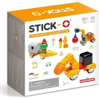 Dante Stick-O Construction Cars 26pcs