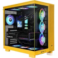 Thermaltake View 380 Xl Tg Argb Pc Tower Case Jaune