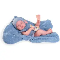 MuÑecas Antonio Juan 42 Cm Reborn Baby Bleu Enfants