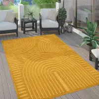 Paco Home Tapis d'extérieur résistant aux intempéries Boho & Skandi aspect 3D pour terrasse, balcon et jardin Dimensions 80 x 250 cm