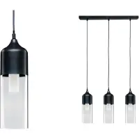 Paulmann Neordic Vanja Suspension max.3x20W E27 Gris / Clair 230V Verre/Métal