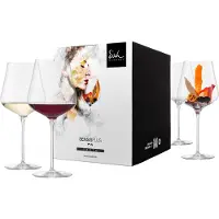 Eisch Lot de 4 verres à vin de Bourgogne 518/1 dans un coffret cadeau SKY SENSISPLUS 25185010