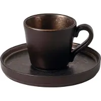 Costa Nova Lagoa Plateau pour espresso avec socle, métal, ø : 125 mm