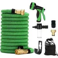 OEM Tuyau d'arrosage flexible 15M/30M/45M - Latex triple âme et raccords métalliques solides 9 types de jets Tête de pulvérisation Extensible Sans pliure Irrigation extensible Jardinage