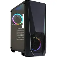 Xilence Xilent Blast X505.ARGB Gaming PC Gehäuse, RGB ATX Midi Tower, schwarz (XG141)