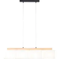 Brilliant Rayan Lampe à suspendre 4 branches chêne huilé/blanc 99441/35