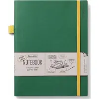 Ifø Bookaroo Journal Notizbuch gross – dunkelgrün (À rayures, Couverture souple)