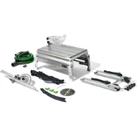 Festool CS 50 EBG PRECISIO Scie à table 1200W 190 mm ( 574765 ) + lame de scie W + accessoires