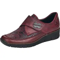 Rieker Chaussure basse bordeaux / noir
