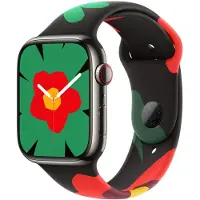 Apple Bracelet Sport pour Watch | 44/45/46/49 mm - Taille S/M - Unity Bloom