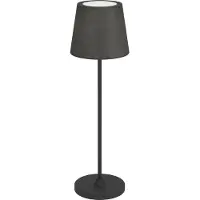 Eglo Lampe de table Leonero noir avec tissu