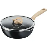 Tefal G1668795 Poêle à frire 24 cm avec couvercle noir-argenté