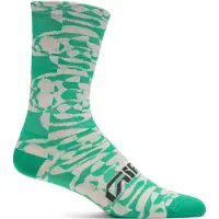 Giro Hommes, Chaussettes de sport, Comp Racer High Sock (43 - 45), Vert, Multicolore
