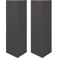 vidaXL Jardinières 2 pcs noir triangulaire 30x26x75 cm acier