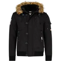 Lonsdale Veste d'hiver à capuche homme coupe normale JARRETH Black M