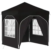 Syfax Tente de fête pop-up 192 x 192 x 245 cm Noir