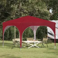 Prolenta Tente événementielle pop-up, modèle "Exclusive", dimensions 290 x 290 x 245 cm, couleur bordeaux