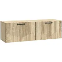 Syfax Meuble TV mural Chêne Sonoma 98 x 31 x 30 cm Bois d'ingénierie