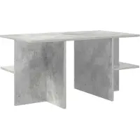 Syfax Table basse Gris béton 87 x 50 x 45 cm Bois d’ingénierie