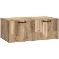 vidaXL Meuble TV mural en chêne Artisan, 78,5 x 41 x 30 cm
