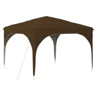 Syfax Tente de fête pop-up 290 x 290 x 245 cm Taupe