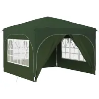 Syfax Tente de fête pop-up 290 x 290 x 245 cm Vert