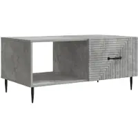 Syfax Table basse Gris béton 90 x 50 x 40 cm Bois d'ingénierie