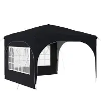 Syfax Tente de fête pop-up 290 x 290 x 245 cm Anthracite