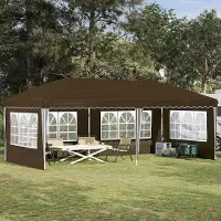 Prolenta Tente événementielle pop-up "Maison Exclusive" - Dimensions : 575 x 289 x 245 cm - Couleur : Beige