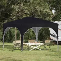 Prolenta Tente événementielle pop-up "Maison Exclusive" - Dimensions : 290 x 290 x 245 cm - Couleur : Anthracite