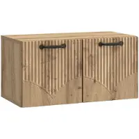 Syfax Meuble TV mural 59,5 x 31 x 30 cm Chêne artisanal