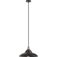 Licht-Erlebnisse Noble lampe à suspendre en noir mat E27 jusqu'à 60 watts 230V Lampe à suspendre en métal Lampe à suspendre pour salle à manger cuisine Lampe à suspendre lampes intérieur
