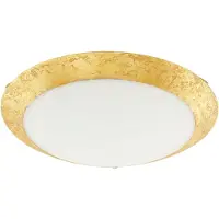 Eglo Plafonnier LED Montenovo blanc, doré 98023